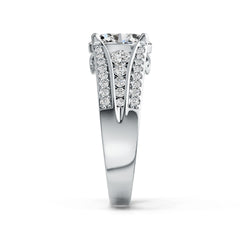 Sterling Silver Semi Mount Ring Setting Oval OV 9x7mm DHJ