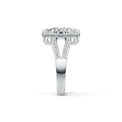 Sterlingsilber Halbfassung Ringfassung Oval OV 6X4mm