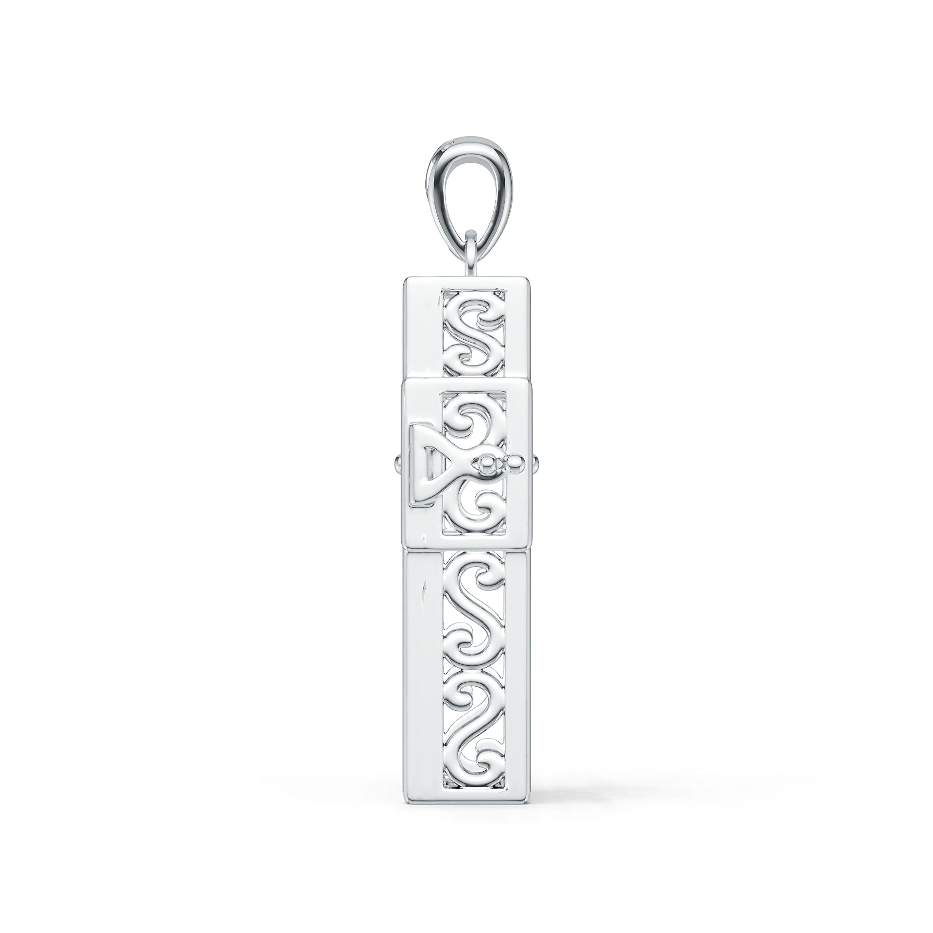 Sterling Silver Semi Mount Pendant Setting Round Rd DHJ