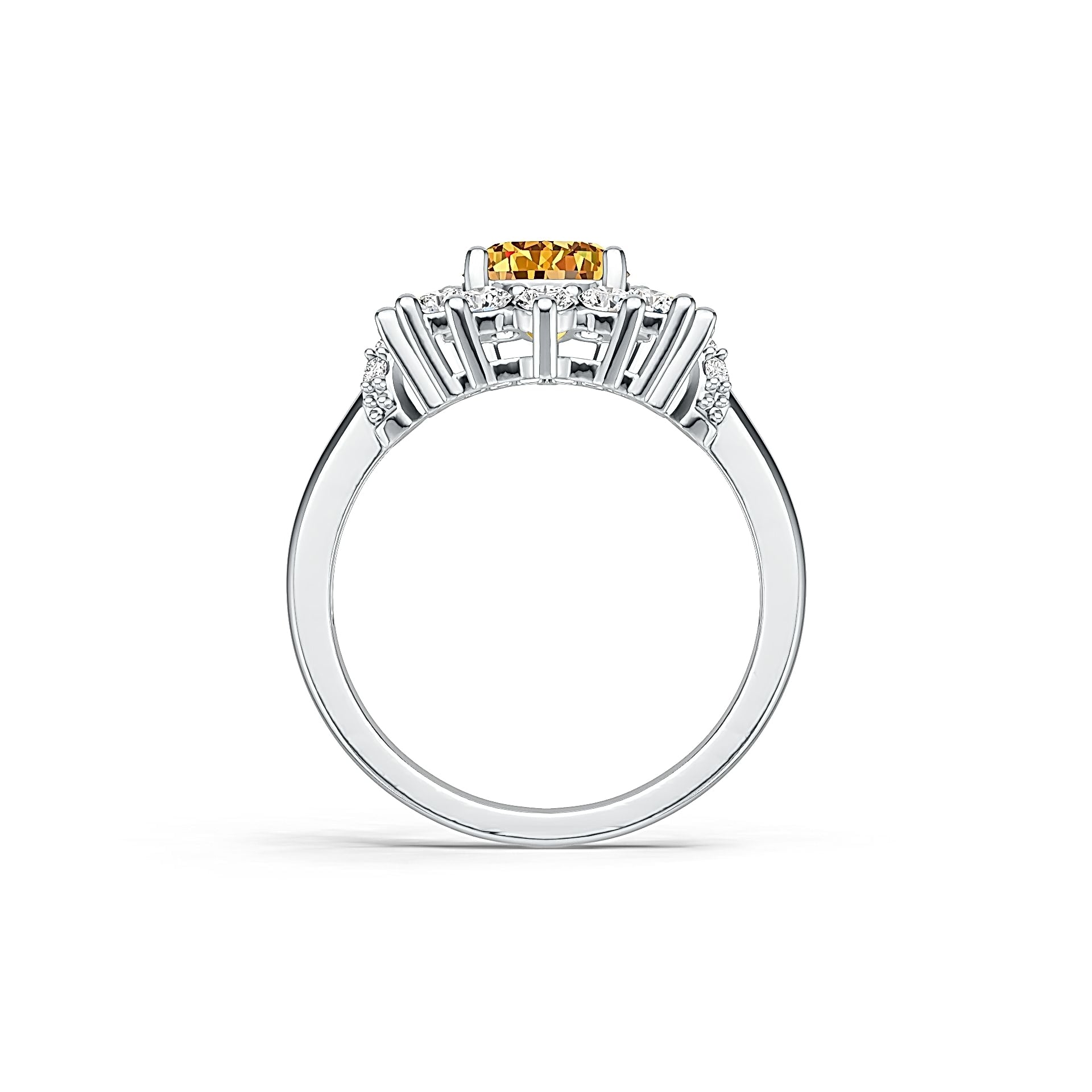 Sterling Silver Semi Mount Ring Setting Round RD Center主石mm DHJ