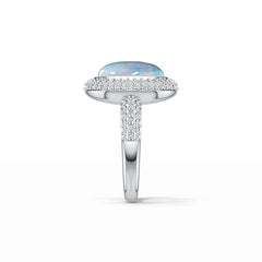 Sterling Silver Semi Mount Ring Setting Oval OV 12X10mm DHJ