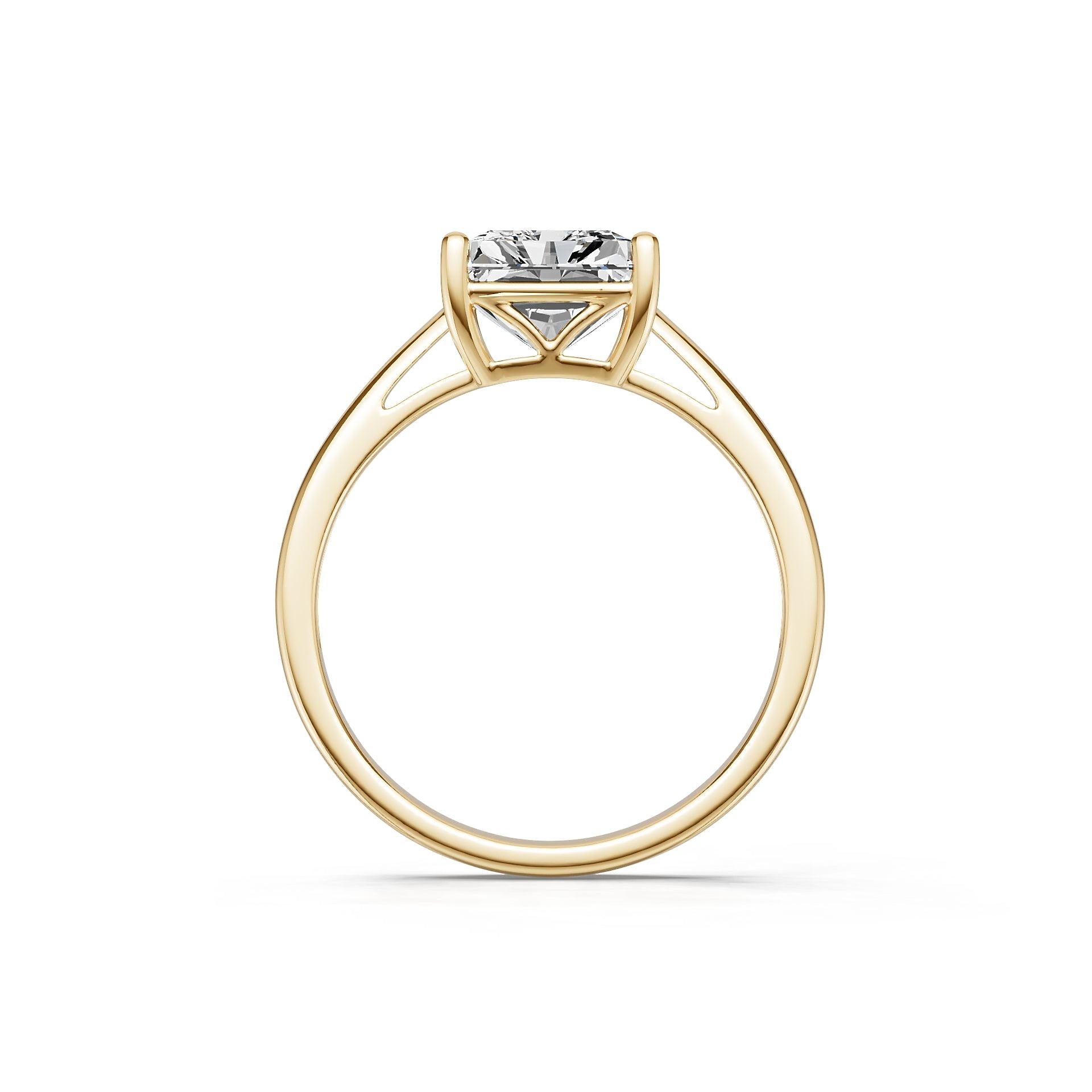 18K Gold Semi Mount Ring Setting Emerald Em 10x8mm Diamond Accent Syz Jewelry
