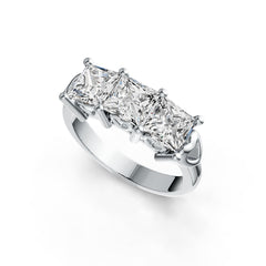 Sterling Silver Semi Mount Ring Setting Princess SQ 5.5X5.5mm DHJ