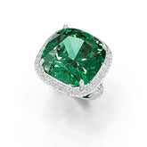 Sterling Silver Semi Mount Ring Setting Cushion CU 10x10mm Halo DHJ