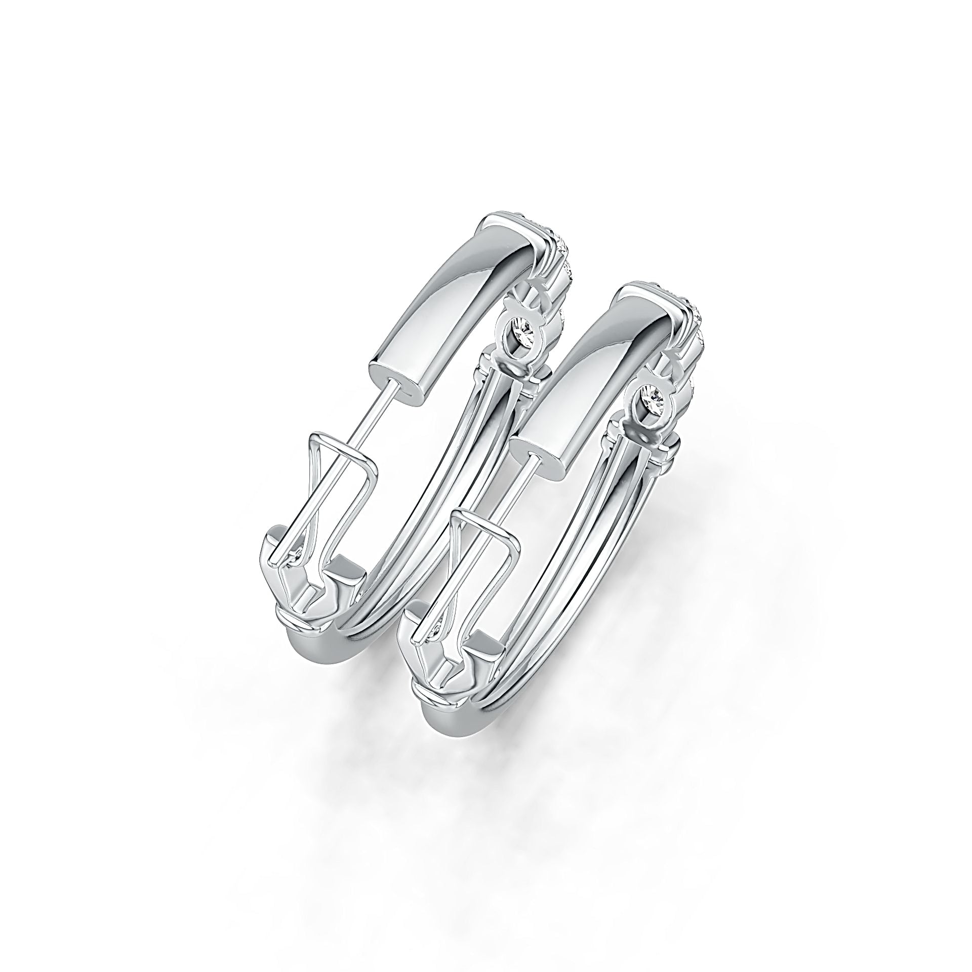 Sterling Silver Semi Mount Earrings Setting Oval OV 7X5mm - Syzjewelry