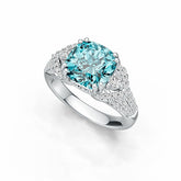 Sterling Silver Semi Mount Ring Setting Cushion CU 9X9mm DHJ