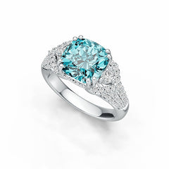 Sterling Silver Semi Mount Ring Setting Cushion CU 9X9mm DHJ