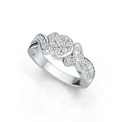 Sterling Silver Semi Mount Ring Setting Round RD 3x3mm DHJ