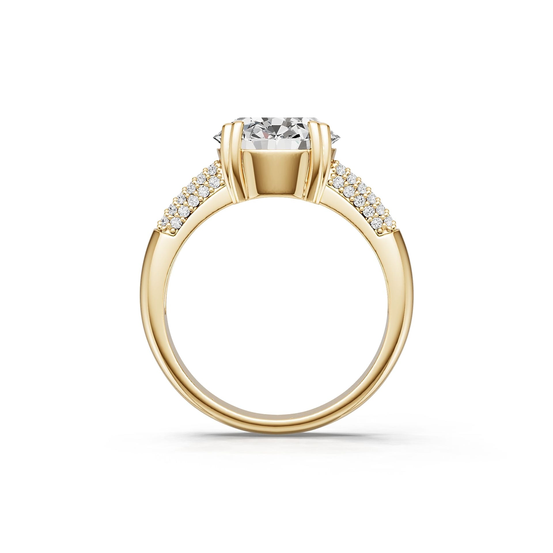Platinum Semi Mount Ring Setting Oval OV 13X11mm Syzjewelry