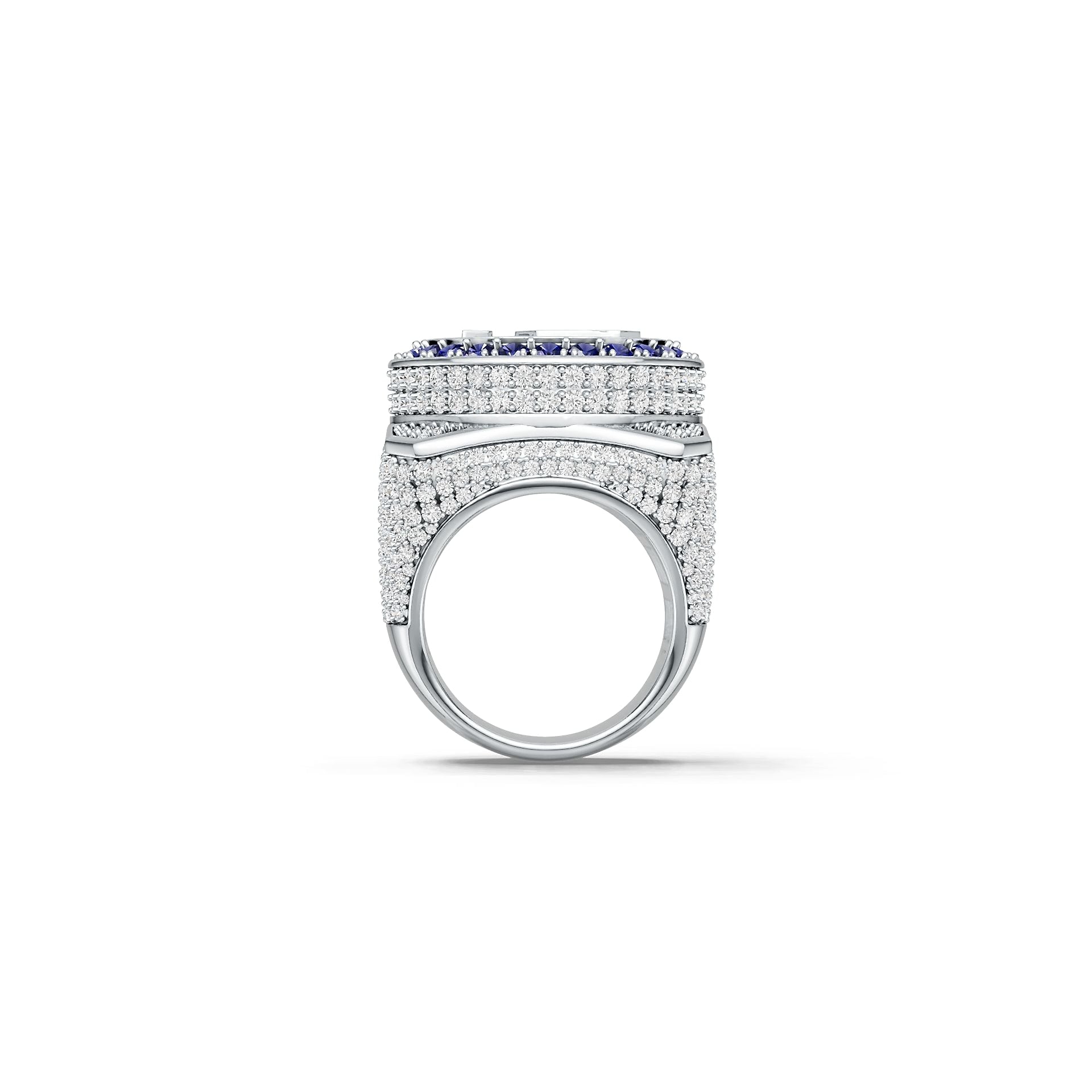 Men's Customizable Sterling Silver Champion Ring - Personalized Ring of Honor for Champions Syzjewelry