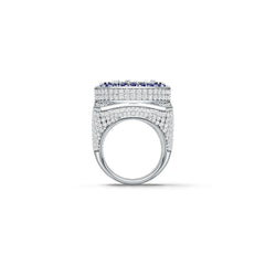Men's Customizable Sterling Silver Champion Ring - Personalized Ring of Honor for Champions Syzjewelry