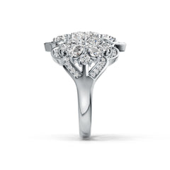10K Gold Semi Mount Ring Setting Pear PE 4X3mm Moissanite Accent DHJ