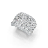 Sterling Silver Semi Mount Ring Setting Oval OV 4X3mm with White Topaz - Syzjewelry