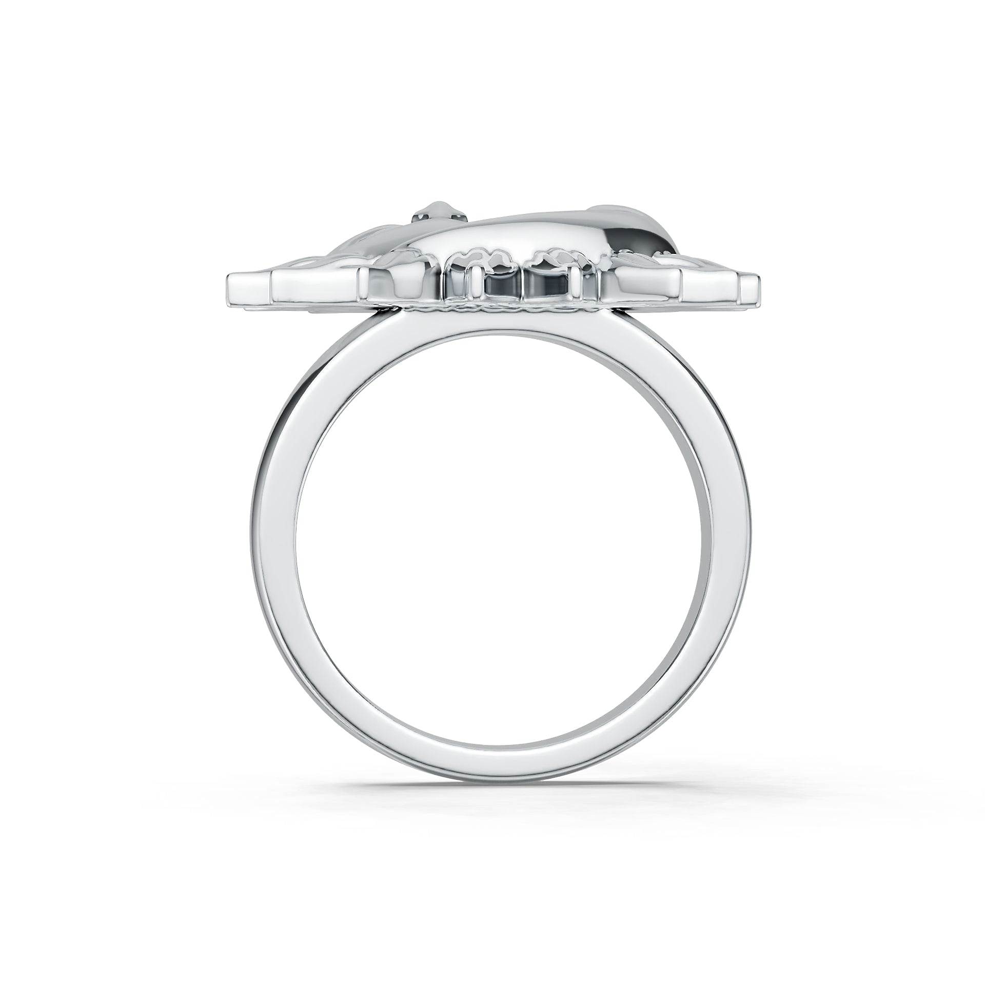 14K Gold Semi Mount Ring Setting Round Ro Syz Jewelry