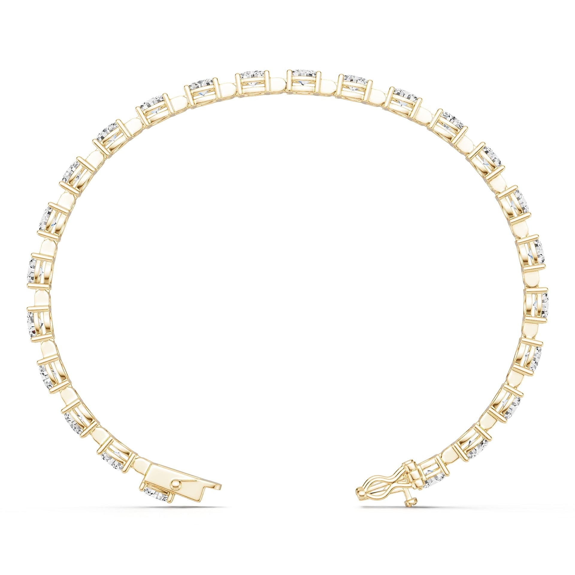 10K Gold Semi Mount Bracelet Setting Oval Ov 5x4mm Syz Jewelry