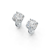 Sterling Silver Semi Mount Earrings Setting Round RD 6.5mm DHJ