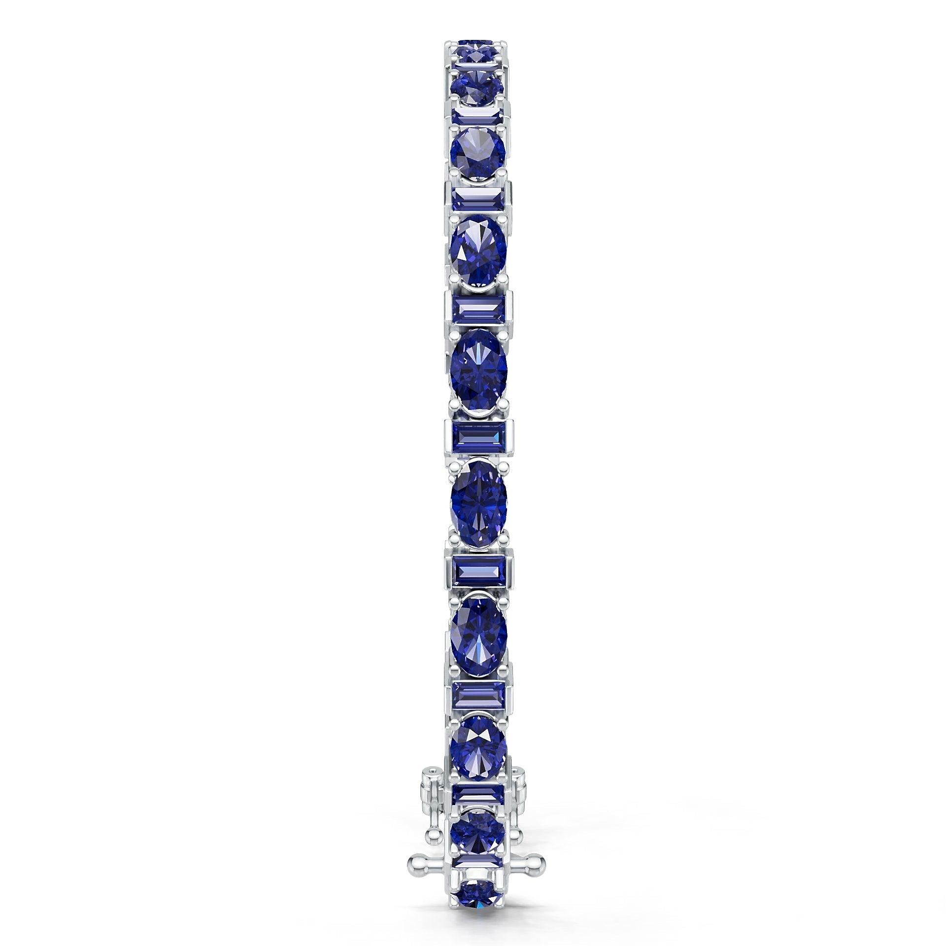 Platinum Semi Mount Bracelet Setting Oval OV 6x4mm DHJ