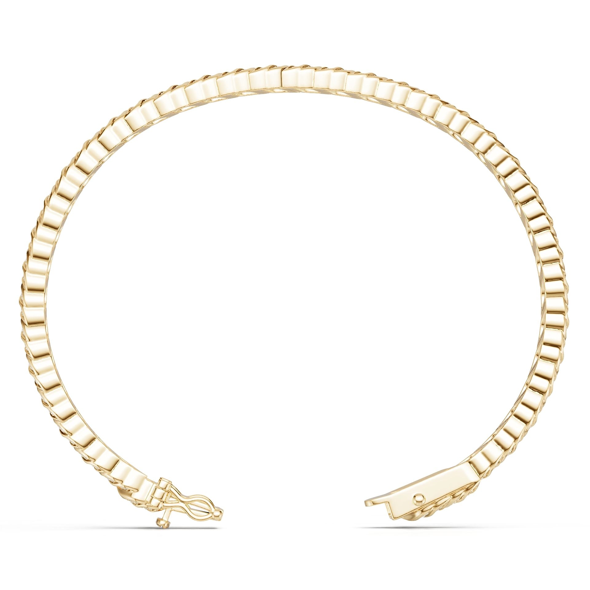 14K Gold Semi Mount Bracelet Setting Round Ro 0x0mm Syz Jewelry