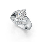 Sterling Silver Semi Mount Ring Setting Oval OV 10x8mm Topaz Bypass Syzjewelry