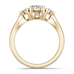 Platinum Semi Mount Ring Setting Round Ro 6x6mm Diamond Accent Syz Jewelry