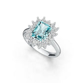 Sterling Silver Semi Mount Ring Setting Emerald OCT 9X7mm Syzjewelry