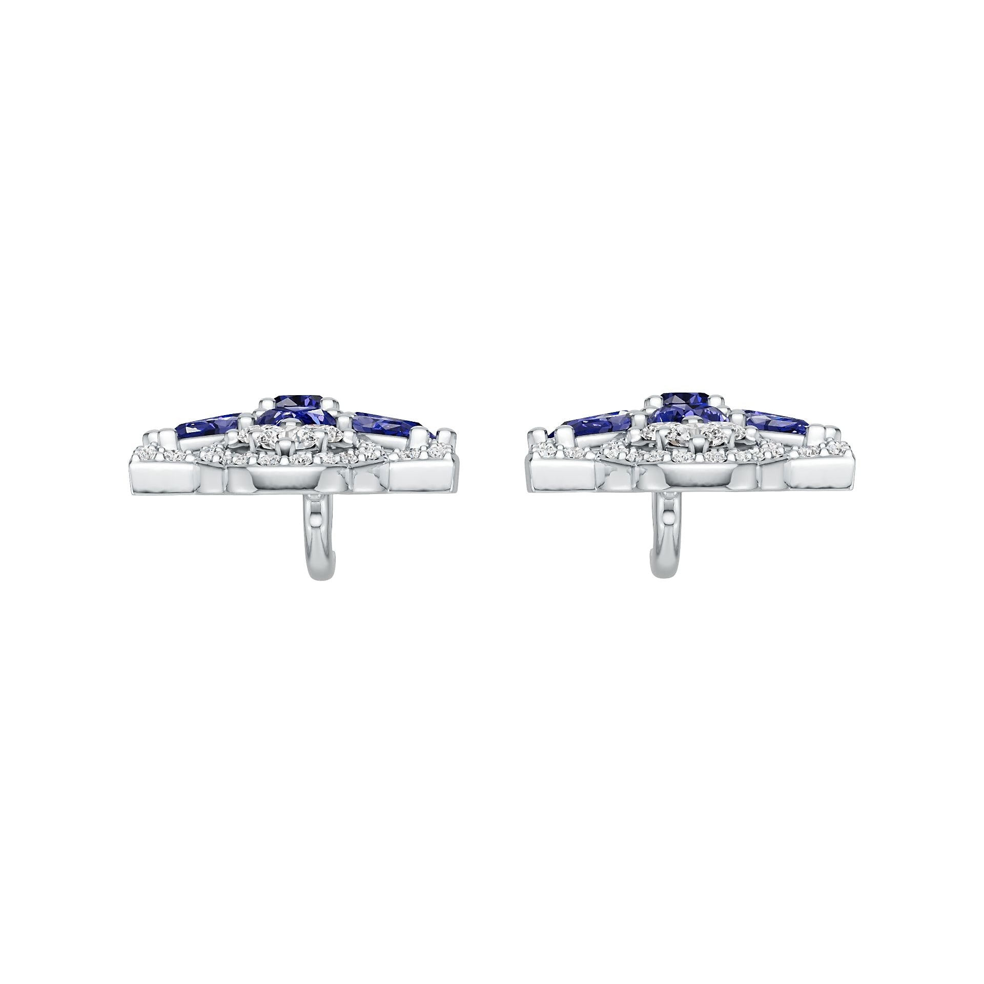 10K Gold Semi Mount Earrings Setting Round Ro 3x3mm Syz Jewelry