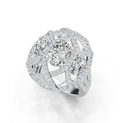 Sterling Silver Semi Mount Ring Setting Oval OV 8X6mm OV 6X4mm DHJ
