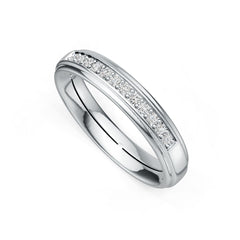 Sterling Silver Semi Mount Ring Setting Round RD 1.6mm DHJ