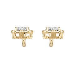 Sterling Silver Semi Mount Earrings Setting Oval Ov 8x6mm DHJ