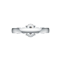 18K Gold Semi Mount Ring Setting Oval OV 8X6mm Infinity Band Diamond Accent DHJ