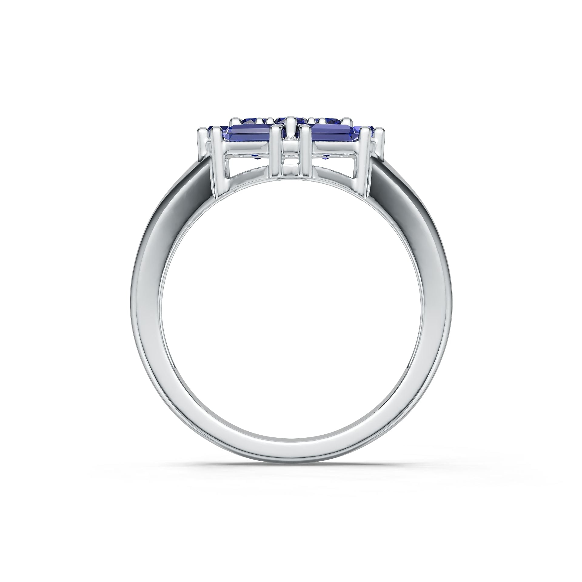 18K Gold Semi Mount Ring Setting Round Ro 4x2mm Syz Jewelry