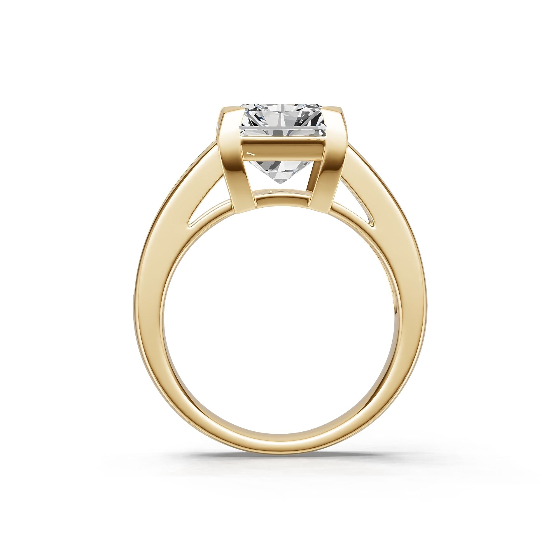 Platinum Semi Mount Ring Setting Emerald Em 12x10mm Diamond Accent Syz Jewelry