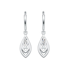14K Gold Semi Mount Earrings Setting Marquise MQ 8X4mm Diamond Accent DHJ