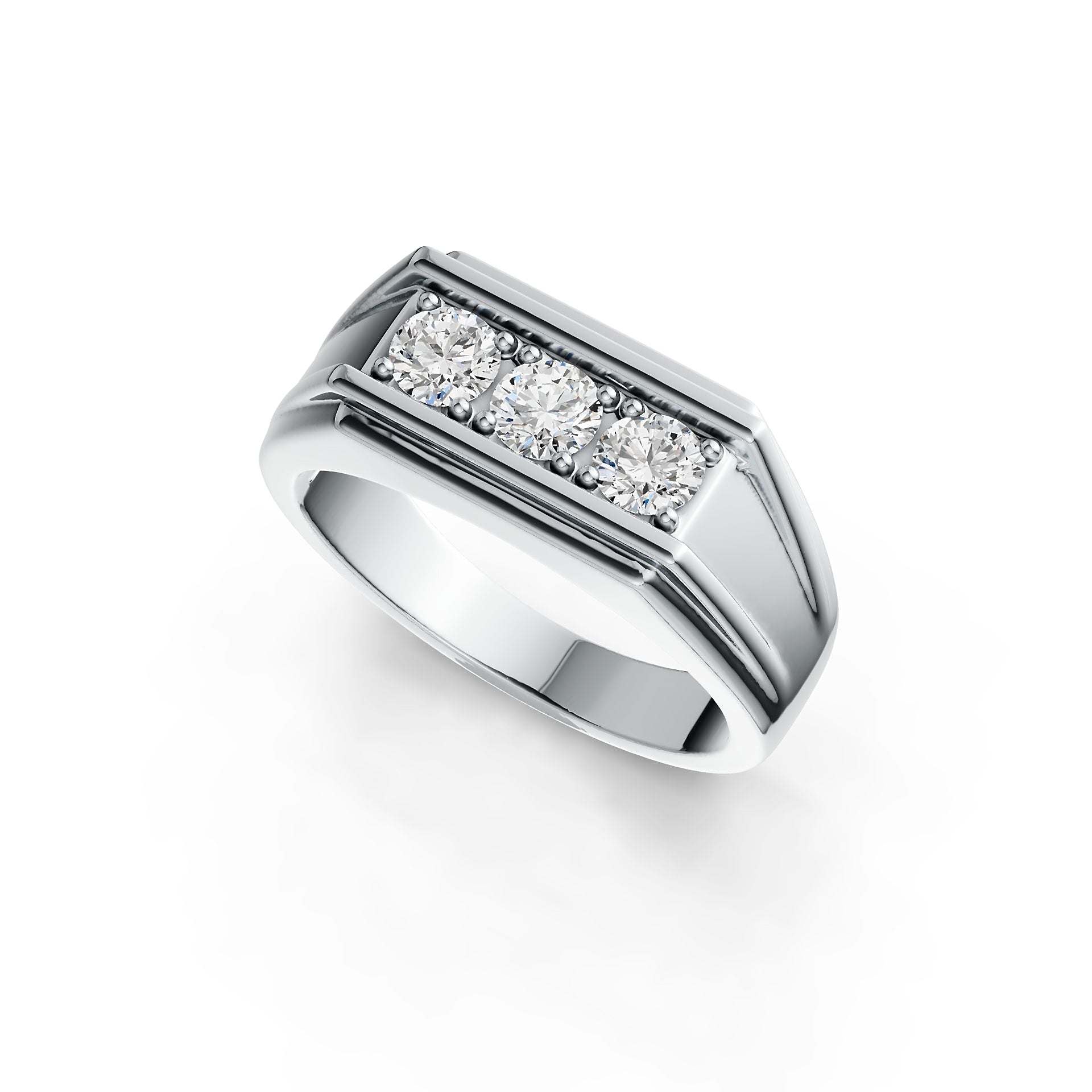 Sterling Silver Semi Mount Ring Setting Round RD 4x4mm DHJ