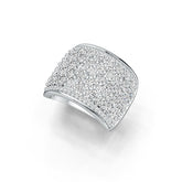 Sterling Silver Semi Mount Ring Setting Round RD 2.5mm White Topaz DHJ