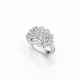Sterling Silver Semi Mount Ring Setting Oval OV 4X3mm with White Topaz - Syzjewelry