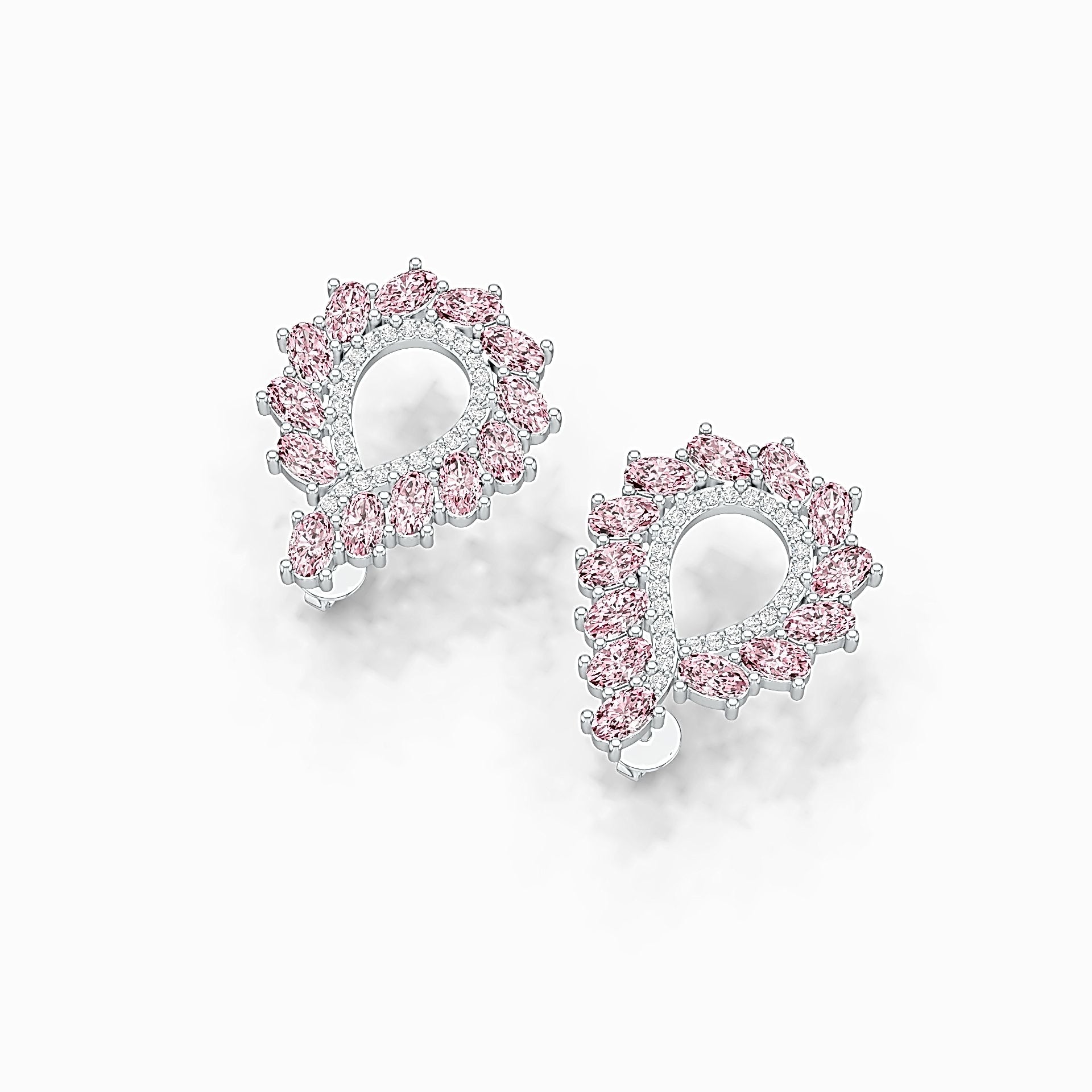 Sterling Silver Semi Mount Earrings Setting Oval OV 5x3mm Syzjewelry