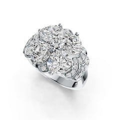 Sterling Silver Semi Mount Ring Setting Heart HT 7X7mm DHJ