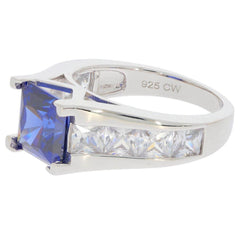 10K Gold Semi Mount Ring Setting Princess SQ 9X9mm 25534R Moissanite Accent Syzjewelry