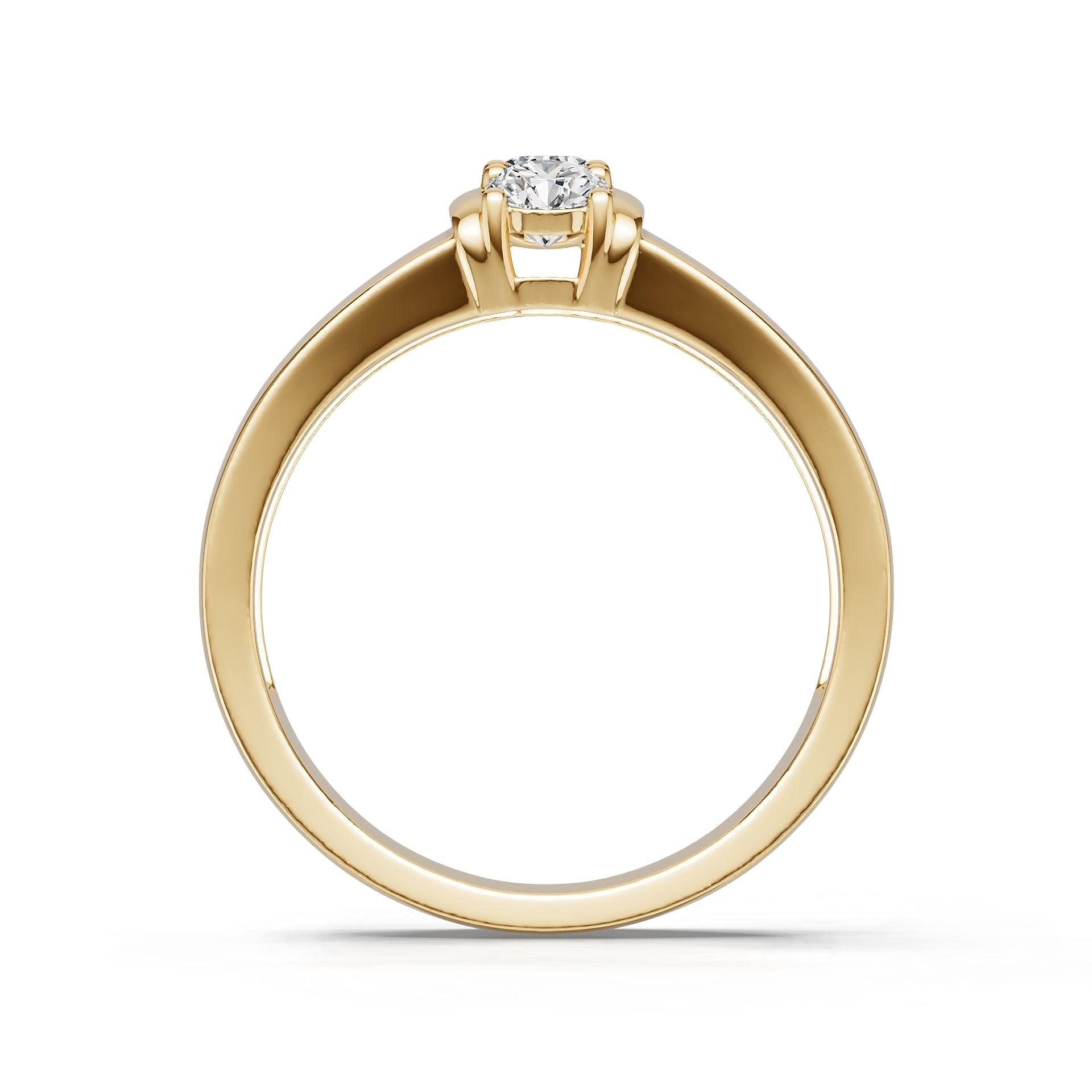 Sterling Silver Semi Mount Ring Setting Round Ro 4x4mm Syzjewelry