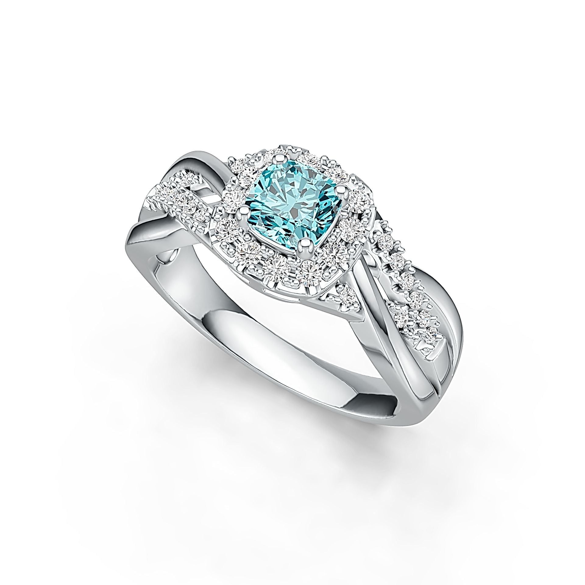 Sterling Silver Semi Mount Ring Setting Cushion CU 5X5mm Syzjewelry