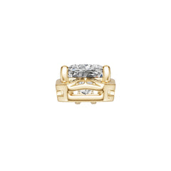 Sterling Silver Semi Mount Pendant Setting Cushion CU 9X7mm White Topaz Accents Syzjewelry