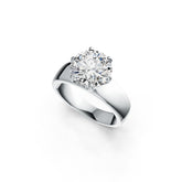 Sterling Silver Semi Mount Ring Setting Round RD 10x10mm DHJ