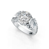 Sterling Silver Semi Mount Ring Setting Oval OV 11X9mm DHJ