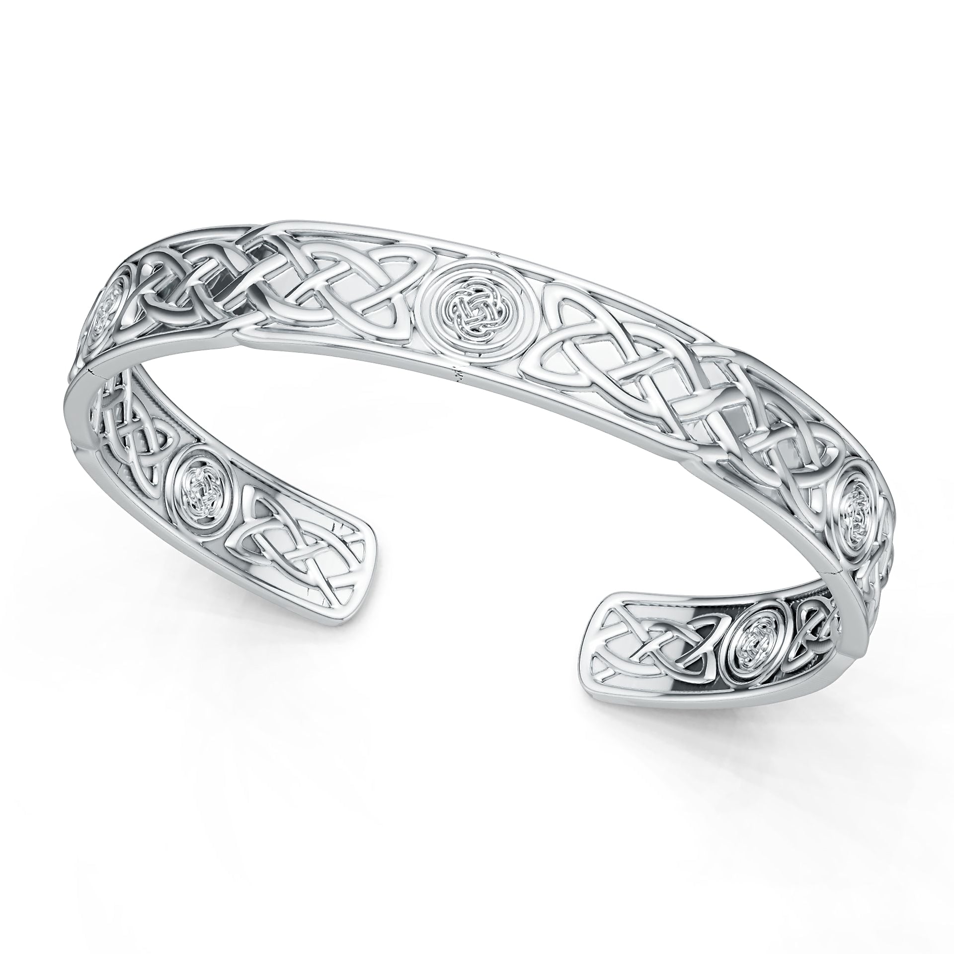 Platinum Semi Mount Bracelet Setting Round Ro 5x5mm Syz Jewelry