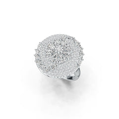 Impostazione anello semi montatura in argento sterling a pera PE 5X3mm