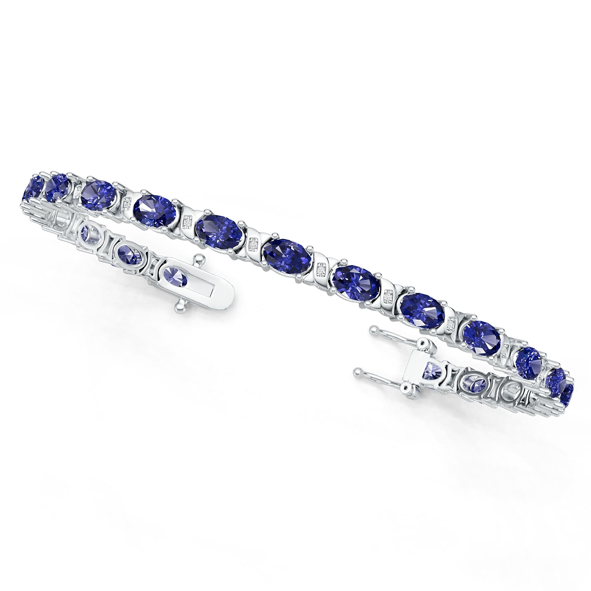 10K Gold Semi Mount Bracelet Setting Oval Ov 6x4mm Syz Jewelry