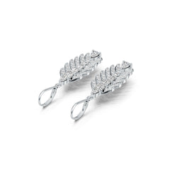 Sterling Silver Semi Mount Earrings Setting Pear PE 6X4mm DHJ