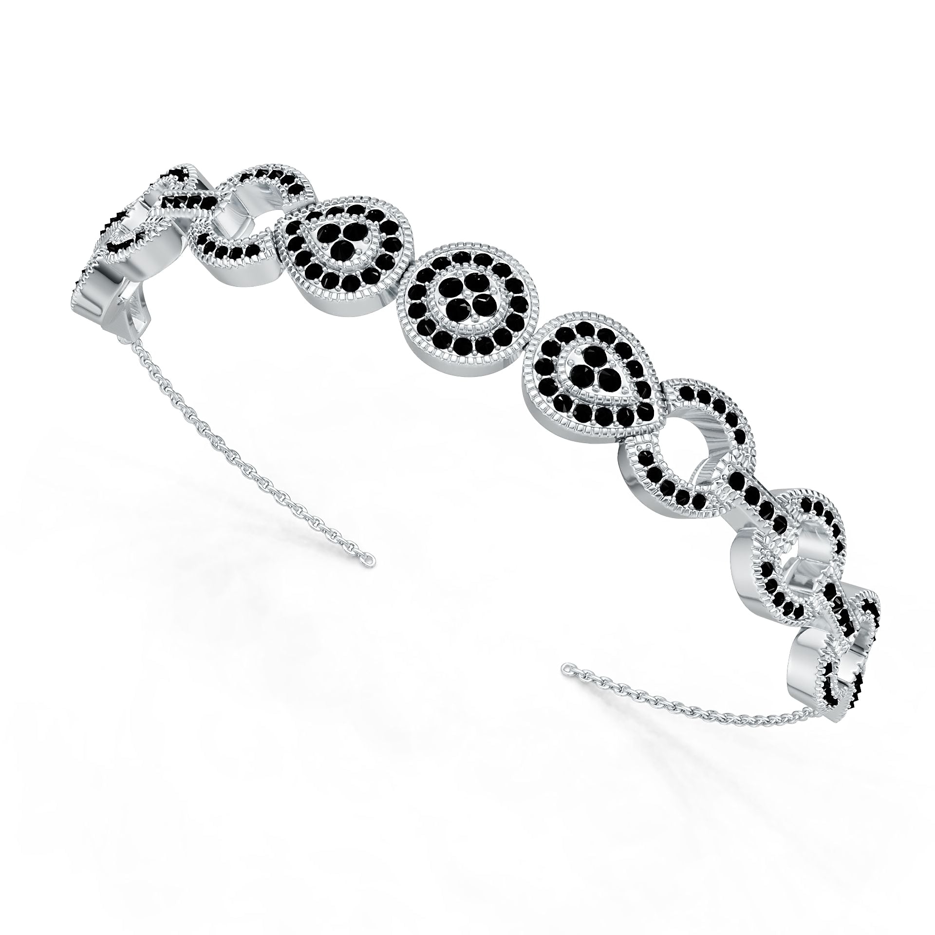 Sterling Silver Semi Mount Bracelet Setting Round Ro 2x2mm Syz Jewelry
