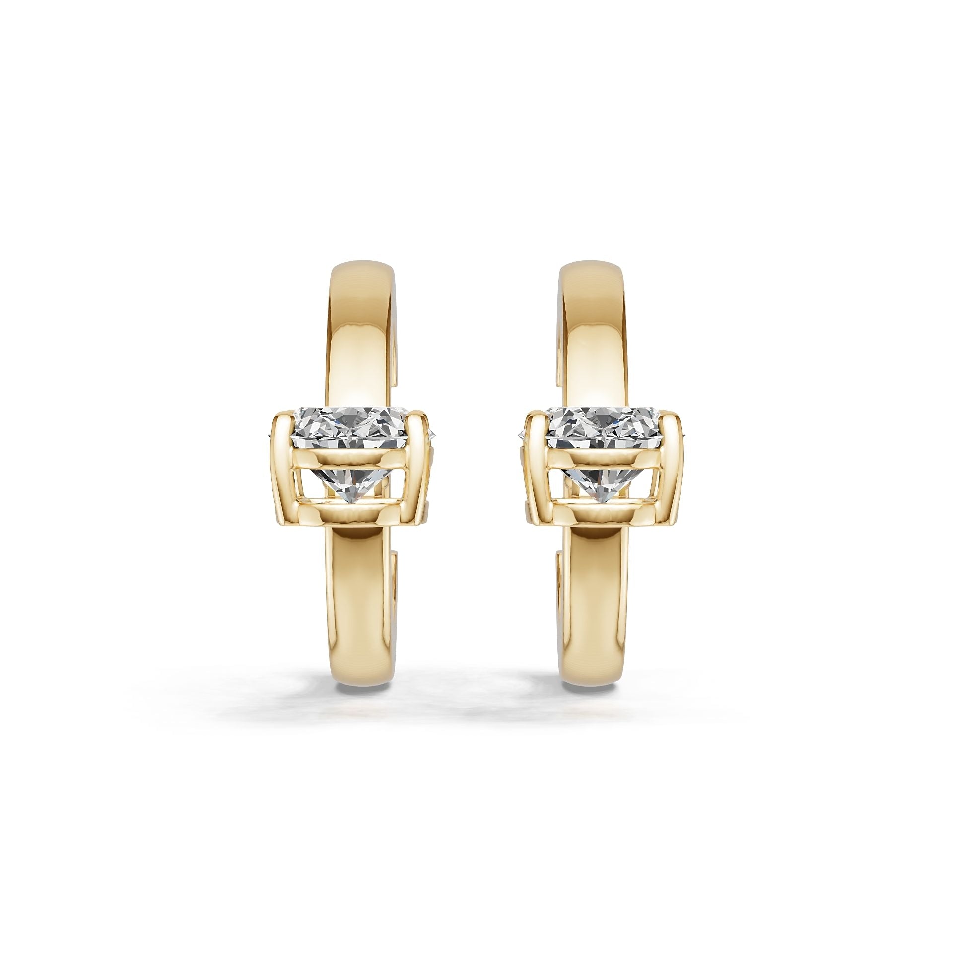 10K Gold Semi Mount Earrings Setting Oval Ov 8x6mm Moissanite Accent Syz Jewelry